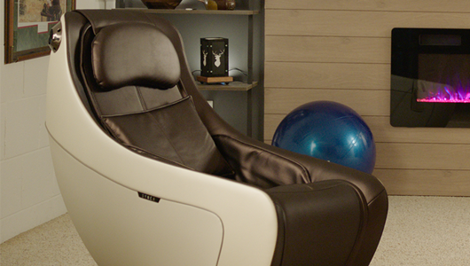 Family room with CirC massage and Matrix treadmill