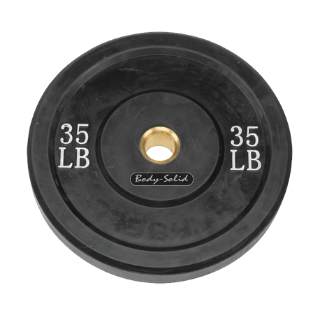 Body-Solid 35 lb. Bumper Plate (Black)