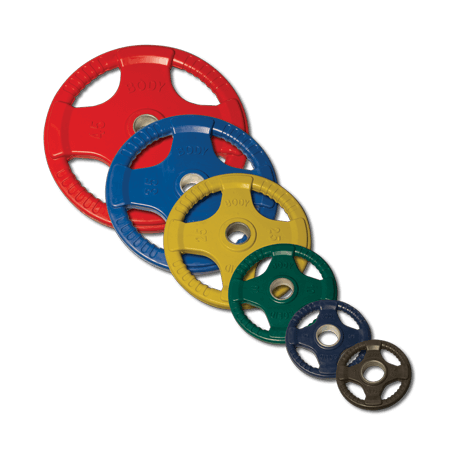 Body-Solid 255 lb. Colored Rubber Grip Olympic Plate Set