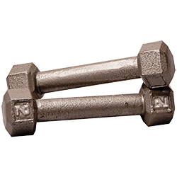 Body-Solid Cast Iron Hex Dumbbell - 2 Lb.