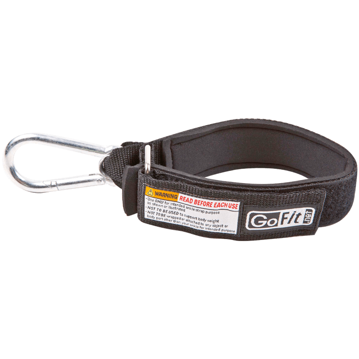 GoFit Tube / Band Ankle Strap with Carabiner