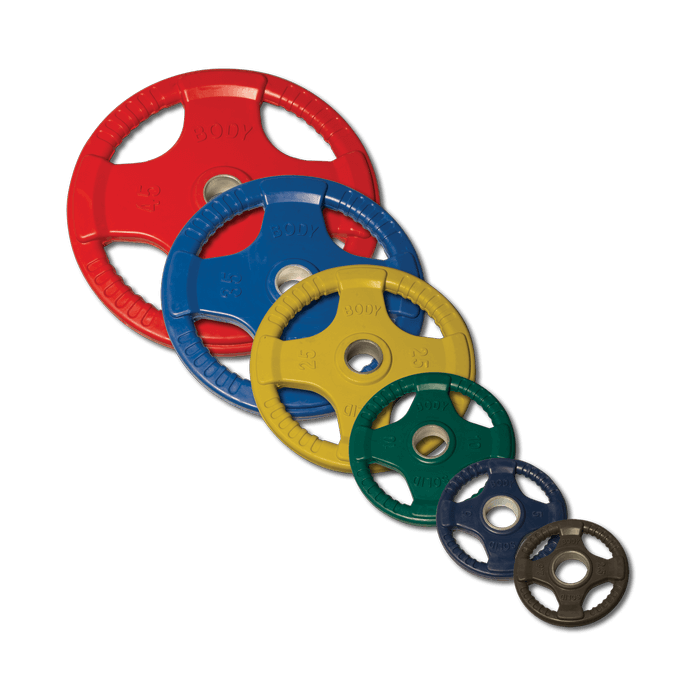 Body-Solid 455 lb. Colored Rubber Grip Olympic Plate Set